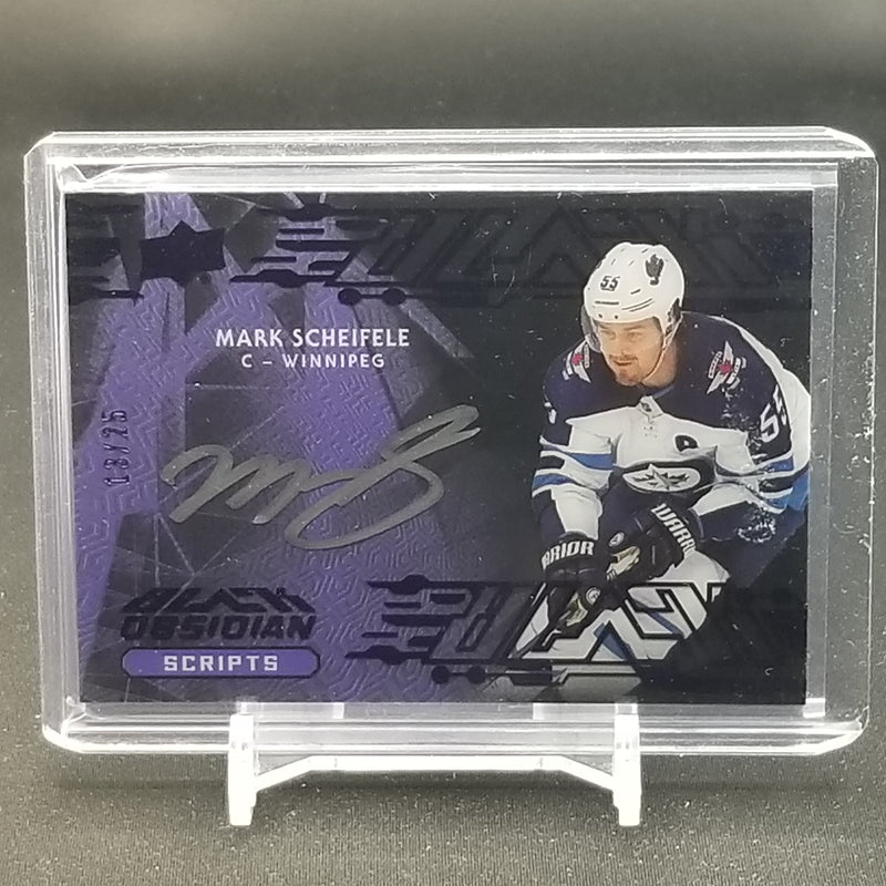 2019 UPPER DECK BLACK - PURPLE - BLACK OBSIDIAN SCRIPTS - M. SCHEIFELE - #OS-MS - #'D/25 - AUTOGRAPH