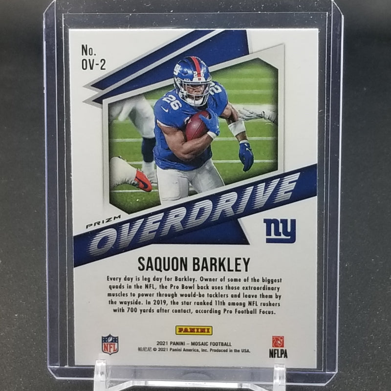 2021 PANINI MOSAIC - SILVER MOSAIC PRIZM - OVERDRIVE - S. BARKLEY -