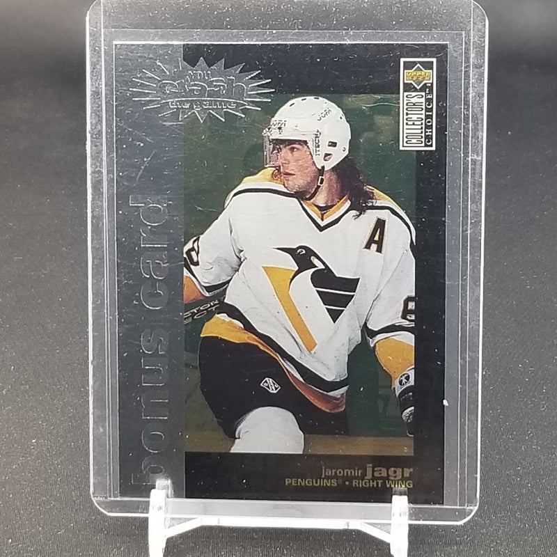 1995 UPPER DECK COLLECTOR'S CHOICE - YOU CRASH THE GAME - BONUS CARD - J. JAGR -