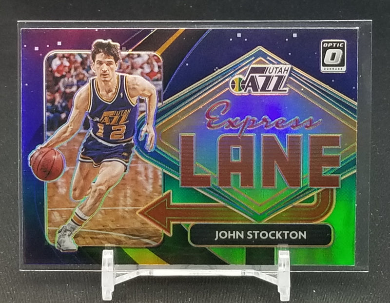 2020 PANINI DONRUSS OPTIC - PURPLE PRIZM - EXPRESS LANE - J. STOCKTON -