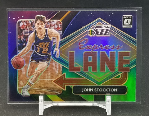 2020 PANINI DONRUSS OPTIC - PURPLE PRIZM - EXPRESS LANE - J. STOCKTON - #2