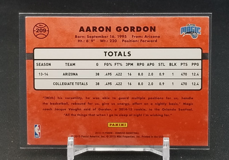 2014 PANINI DONRUSS - SWIRLORAMA - RATED ROOKIE - A. GORDON -