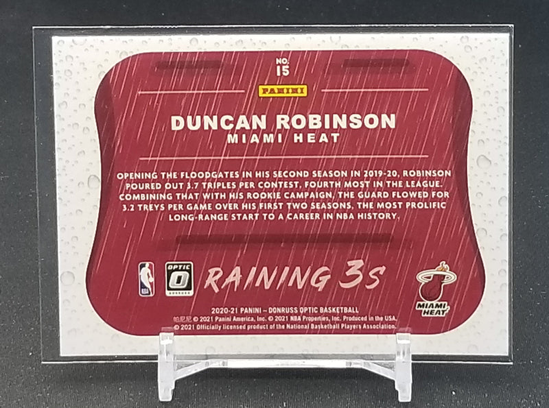 2020 PANINI DONRUSS OPTIC - RAINING 3'S - D. ROBINSON -