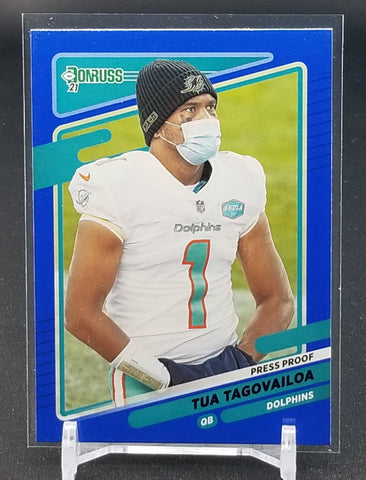 2021 PANINI DONRUSS - BLUE PRESS PROOF - T. TAGOVAILOA - #61