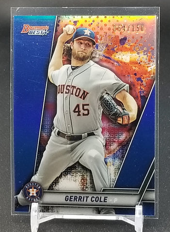 2019 TOPPS BOWMAN'S BEST - BLUE REFRACTOR - G. COLE - #16 - #'D/150
