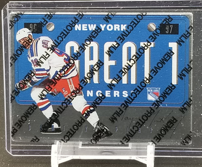 1996 DONRUSS - GREAT 1 LICENSE PLATE - W. GRETZKY -