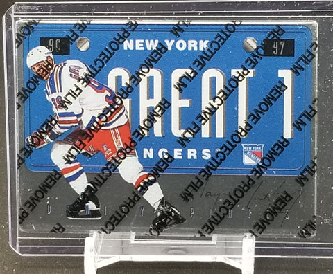 1996 DONRUSS - GREAT 1 LICENSE PLATE - W. GRETZKY - #1