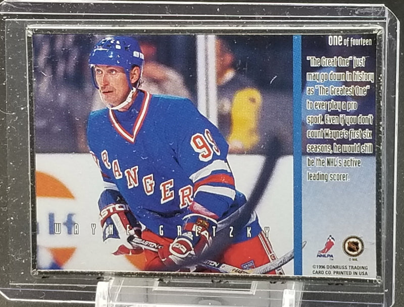 1996 DONRUSS - GREAT 1 LICENSE PLATE - W. GRETZKY -