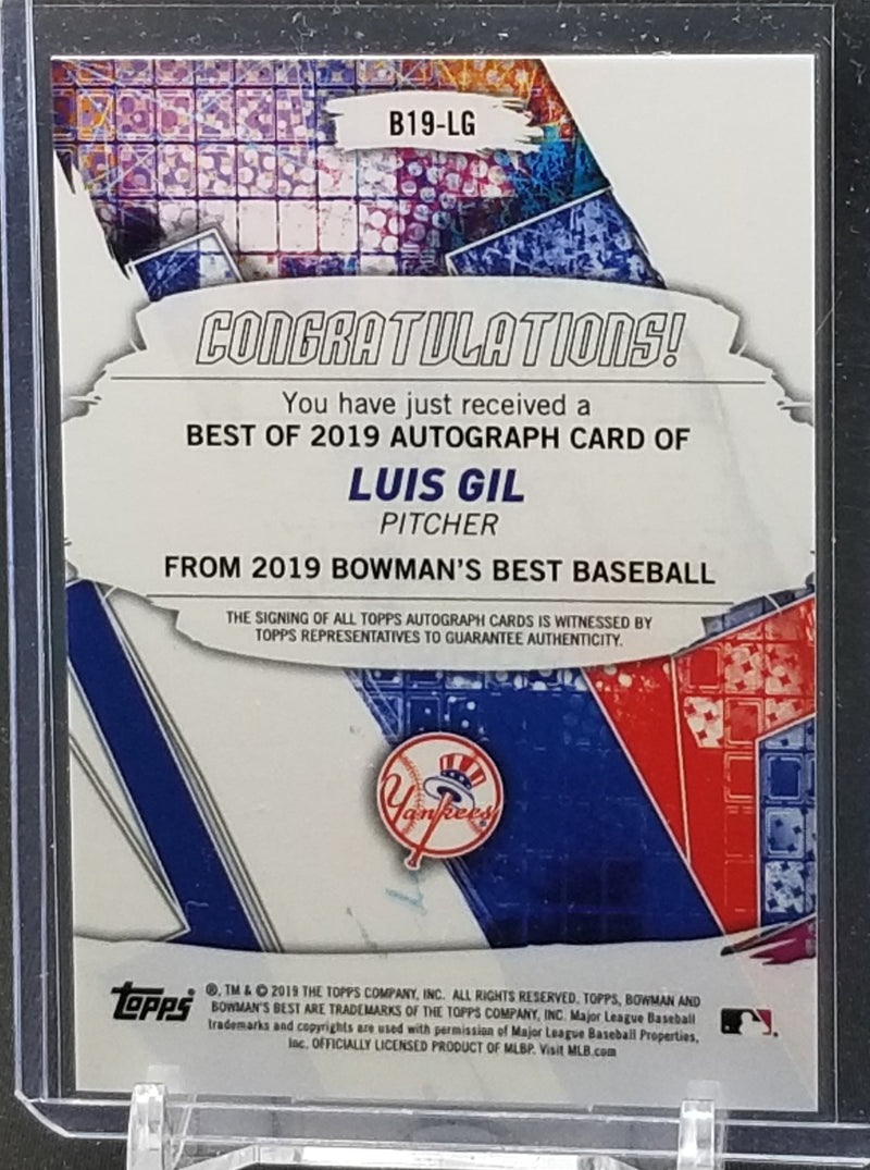 2019 TOPPS BOWMAN'S BEST - L. GIL -
