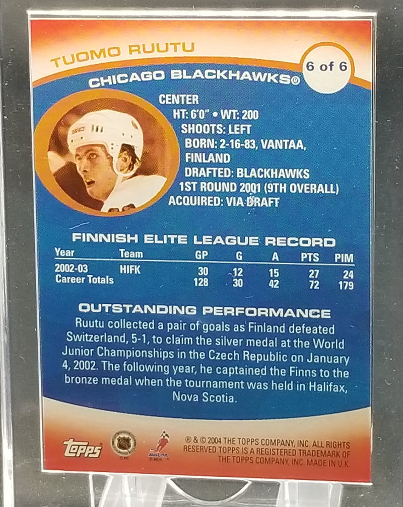2004 TOPPS - ROOKIE - T. RUUTU -