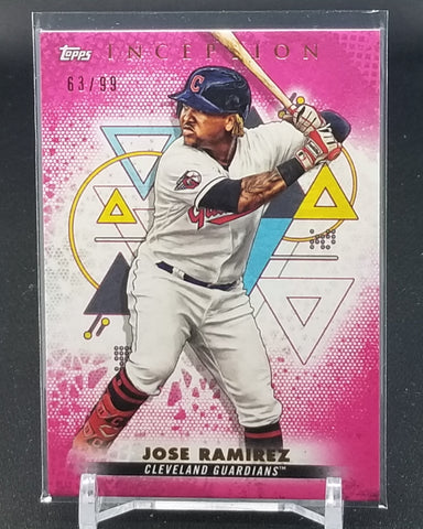 2022 TOPPS INCEPTION - MAGENTA - J. RAMIREZ - #82 - #'D/99