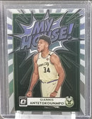 2020 PANINI DONRUSS OPTIC - MY HOUSE - SILVER PRIZM - G. ANTETOKOUNMPO -