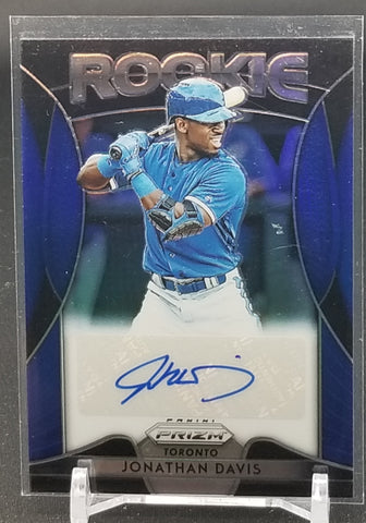 2019 PANINI PRIZM - BLUE ROOKIE PRIZM - J. DAVIS - #RA-JD - AUTOGRAPH - RC
