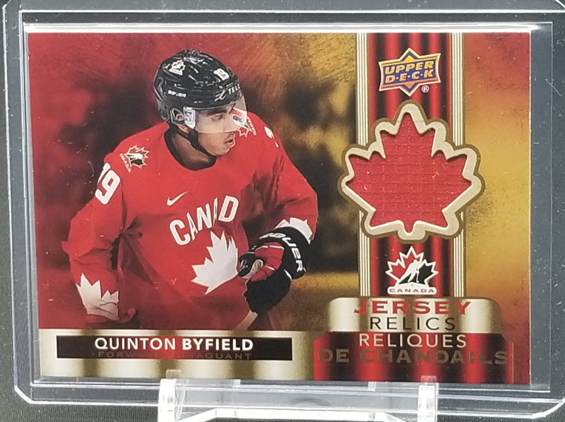 2021 UPPER DECK TIM HORTONS TEAM CANADA - JERSEY RELICS - Q. BYFIELD -