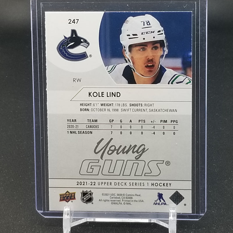 2021 UPPER DECK SERIES ONE - YOUNG GUNS - K. LIND -