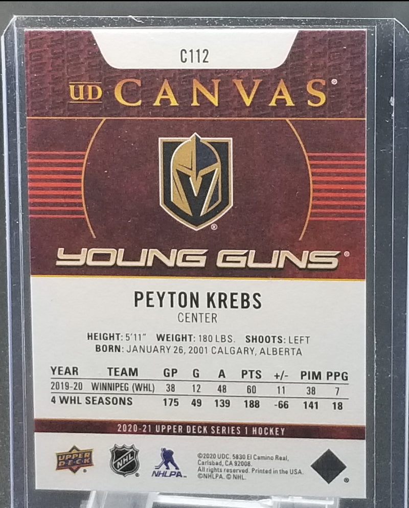 2020 UPPER DECK SERIES ONE - UD CANVAS - YOUNG GUNS - P. KREBS -