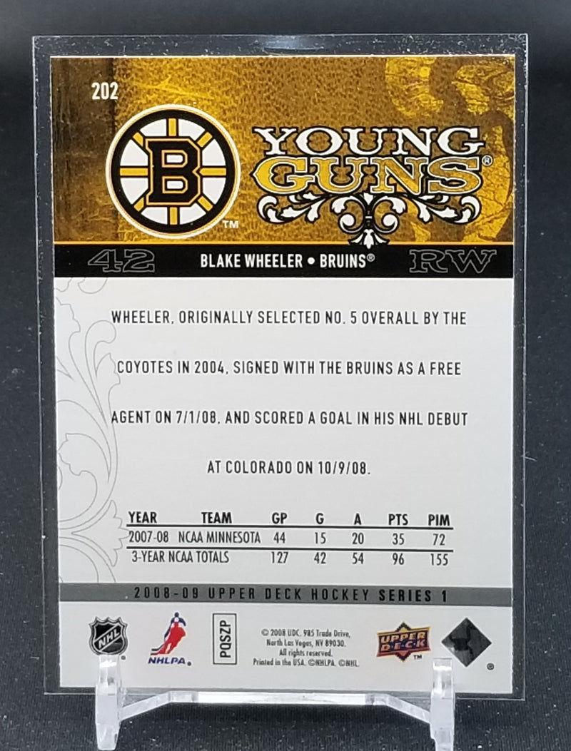 2008 UPPER DECK SERIES ONE - YOUNG GUNS - B. WHEELER -
