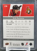 2009 UPPER DECK SERIES ONE - YOUNG GUNS - E. KARLSSON -