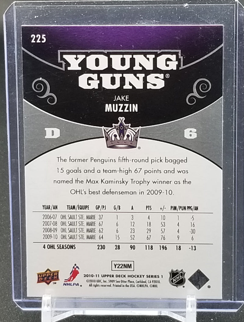 2010 UPPER DECK SERIES ONE - YOUNG GUNS - J. MUZZIN -