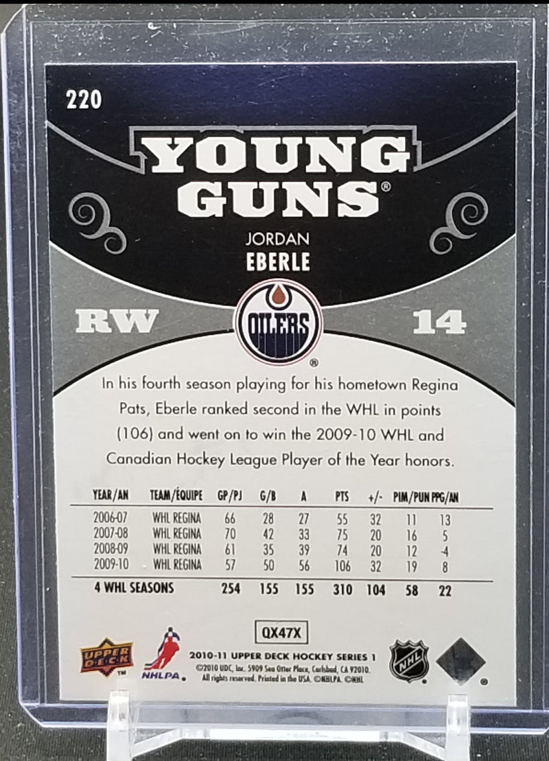2010 UPPER DECK SERIES ONE - YOUNG GUNS - J. EBERLE -