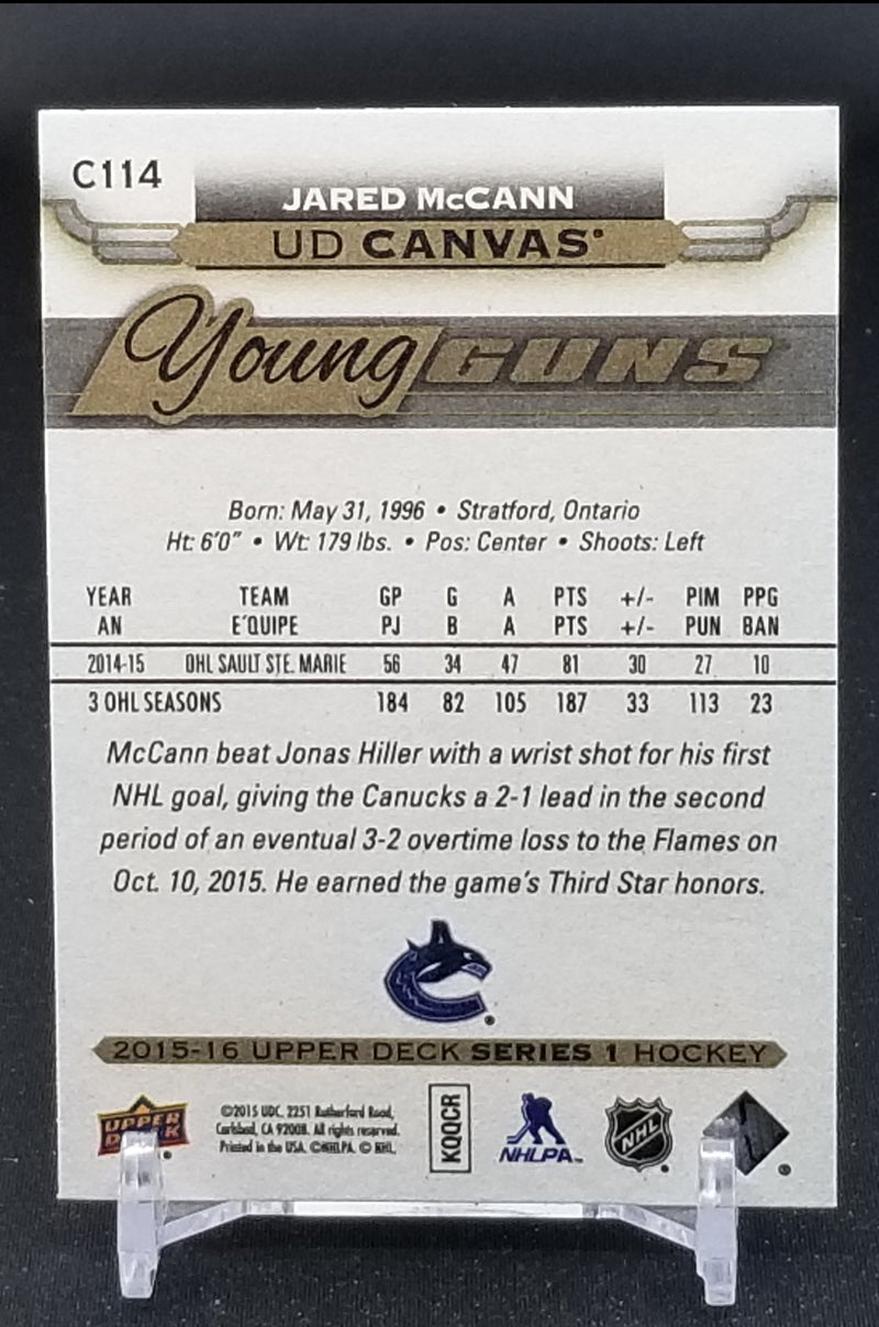 2015 UPPER DECK SERIES ONE - UD CANVAS - YOUNG GUNS - J. MCCANN -