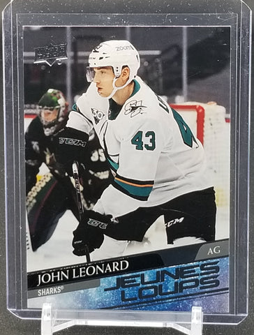 2020 UPPER DECK SERIES TWO - FRENCH VARIANT - YOUNG GUNS - J. LEONARD - #474 - RC