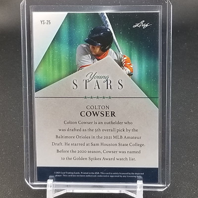 2021 LEAF YOUNG STARS - PURPLE - C. COWSER - #YS-25 - #'D/25 - RC
