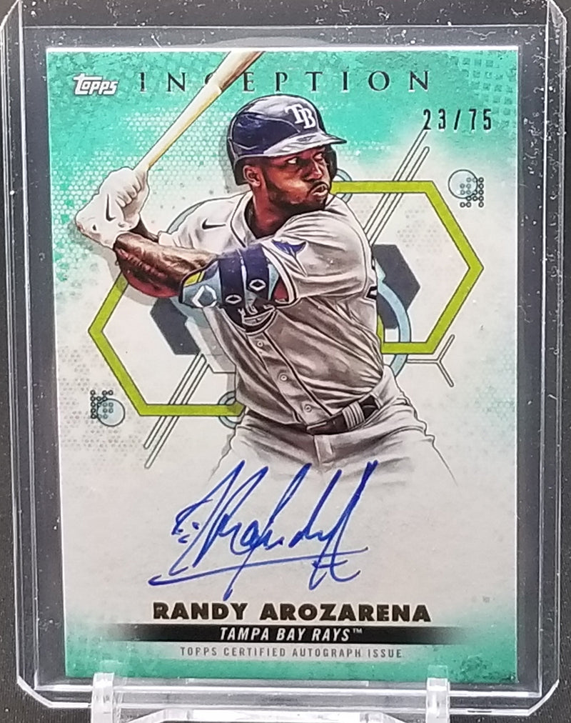 2022 TOPPS INCEPTION - AQUA - R. AROZARENA - #BRES-RA - #'D/75 - AUTOGRAPH