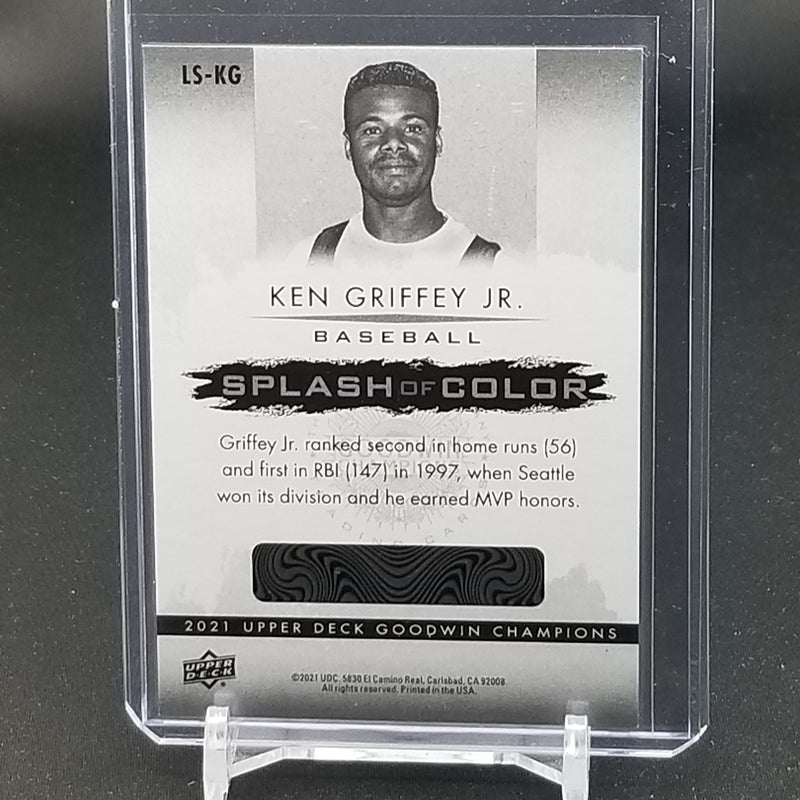 2021 UPPER DECK GOODWIN CHAMPIONS - COLOR SPLASH 3-D LENTICULARS - K. GRIFFEY JR. -