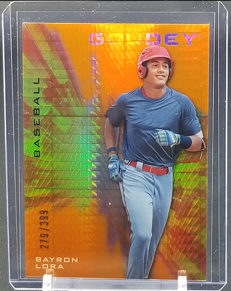 2021 UPPER DECK GOODWIN CHAMPIONS - GOUDEY - ORANGE PRISM - B. LORA - #G2 - #'D/399