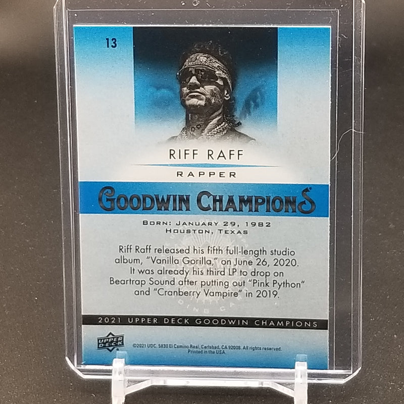 2021 UPPER DECK GOODWIN CHAMPIONS - PLATINUM - BLUE - RIFF RAFF -