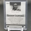 2021 UPPER DECK GOODWIN CHAMPIONS - DUAL MEMORABILIA - C. GAUFF -
