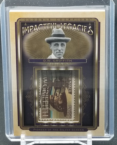 2021 UPPER DECK GOODWIN CHAMPIONS - IMPACTFUL LEGACIES - VINTAGE STAMPS - D. GRIFFITH - #IL-3 - STAMP RELIC