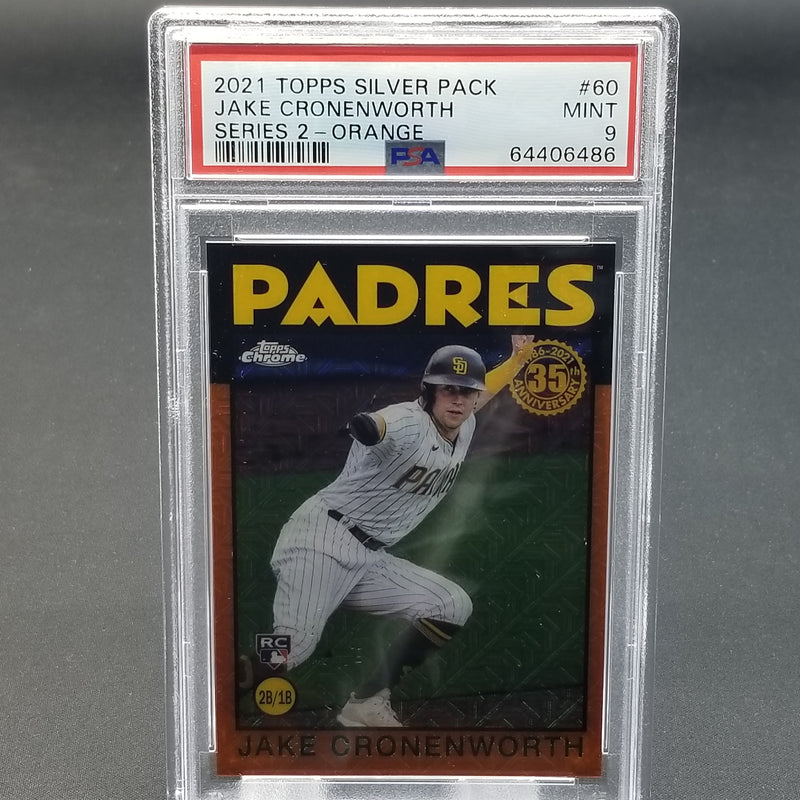 2021 TOPPS SILVER PACK - SERIES TWO - ORANGE - J. CRONENWORTH - #60 - #'D/ 25 - PSA 9