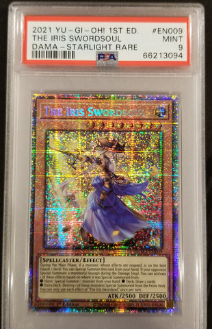 2021 YU-GI-OH! - THE IRIS SWORDSOUL - DAMA - STARLIGHT RARE - #EN009 - PSA 9