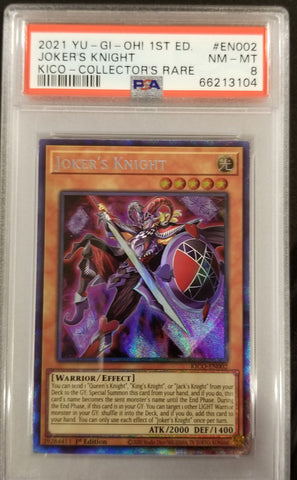2021 YU-GI-OH! - JOKER'S KNIGHTS - KICO - COLLECTORS RARE - #EN002 - PSA 8