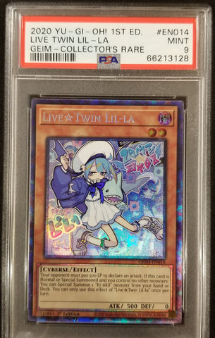 2020 YU-GI-OH! - LIVE TWIN LIL LA - COLLECTORS RARE -1ST EDITION - #EN014 - PSA 9