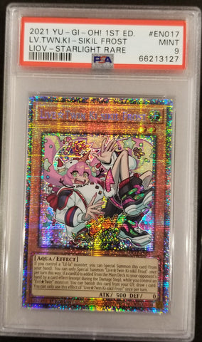 2021 YU-GI-OH! - LIOV LIGHTNING OVERDRIVE - LIVE TWIN KI SIKIL FROST - STARLIGHT RARE - 1ST EDITION - #EN017 - PSA 9