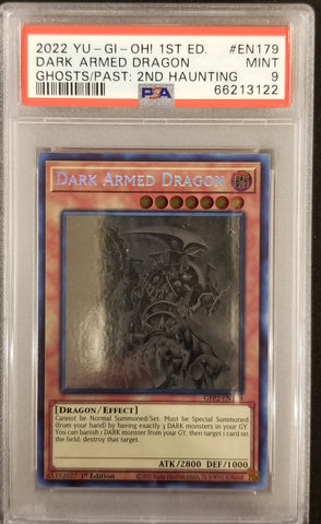 2022 YU-GI-OH! - DARK ARMED DRAGON - GHOST FROM THE PAST - SECOND HAUNTING - #EN179 - PSA 9