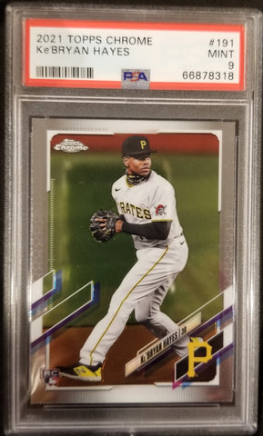 2021 TOPPS CHROME - K. HAYES - #191 - PSA 9 - RC