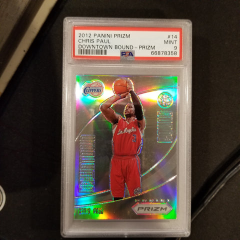 2012 PANINI PRIZM - PRIZM - DOWNTOWN BOUND - C. PAUL - #14 - PSA 9