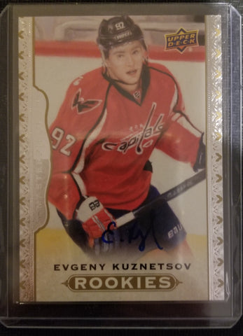 2014 UPPER DECK MASTERPIECES - ROOKIES - E. KUZNETSOV - #167 - AUTOGRAPH - RC