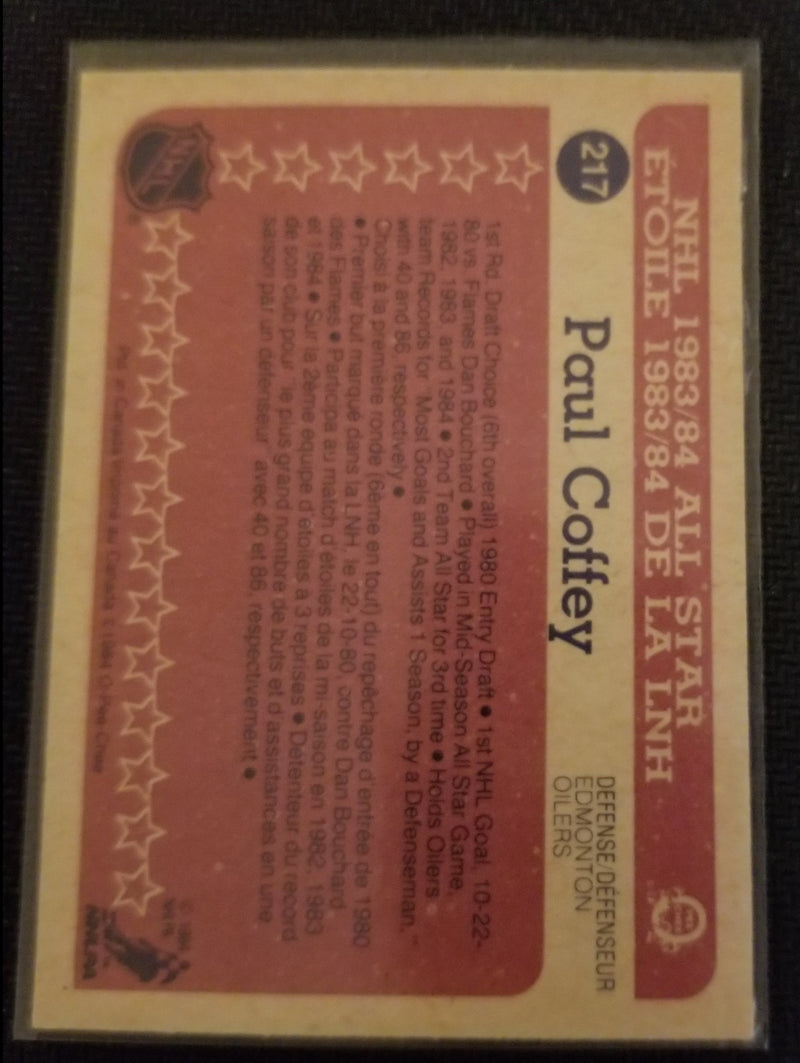 1984 O-PEE-CHEE - ALL STAR - P. COFFEY -