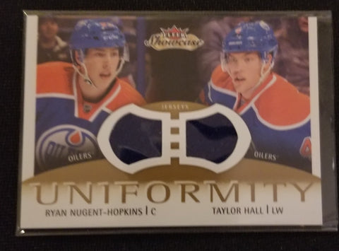 2013 FLEER SHOWCASE - UNIFORMITY - R. NUGENT-HOPKINS / T. HALL - #U-NH - DUAL RELIC