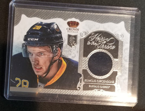 2013 PANINI CROWN ROYALE - HEIRS TO THE THRONE - Z. GIRGENSONS - #HT-ZG - RELIC - RC