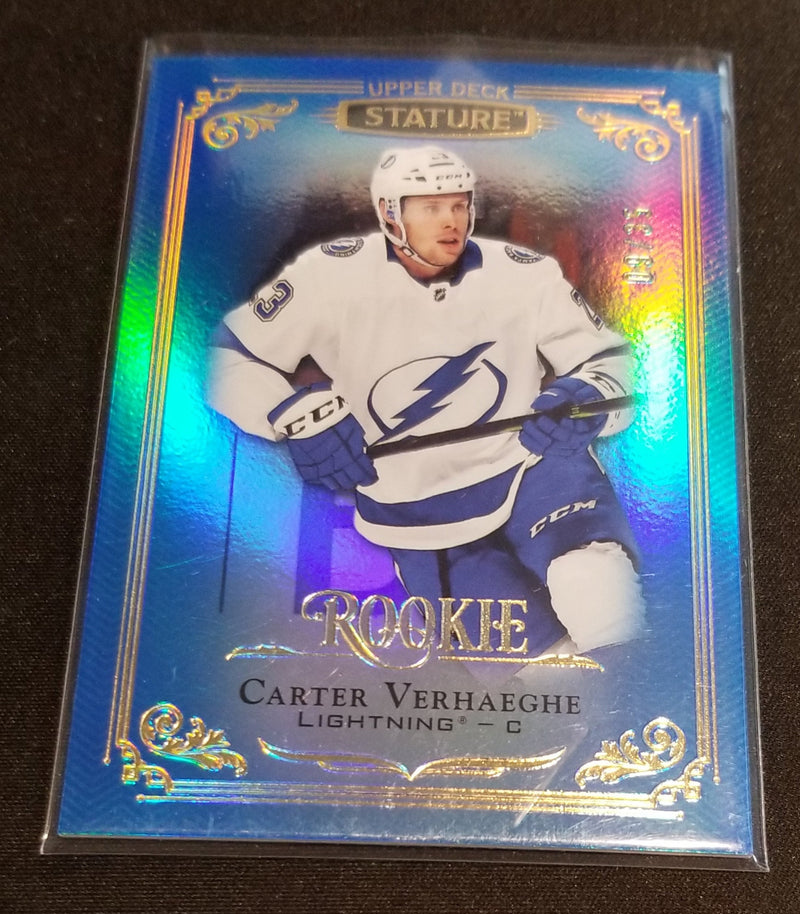 2019 UPPER DECK STATURE - BLUE GREEN - C. VERHAEGHE - #132 - #'D/35 - RC