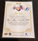 2019 UPPER DECK STATURE - BLUE GREEN - C. VERHAEGHE - #132 - #'D/35 - RC