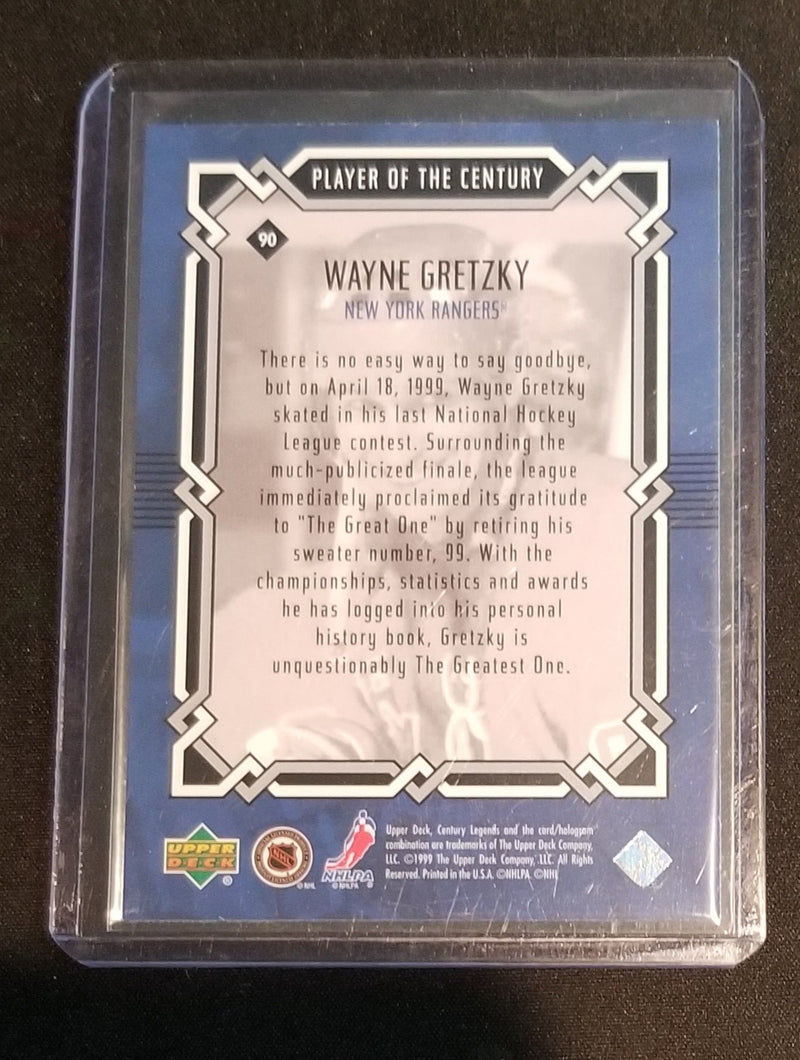 1999 UPPER DECK - PLAYER OF THE CENTURY - W. GRETZKY -