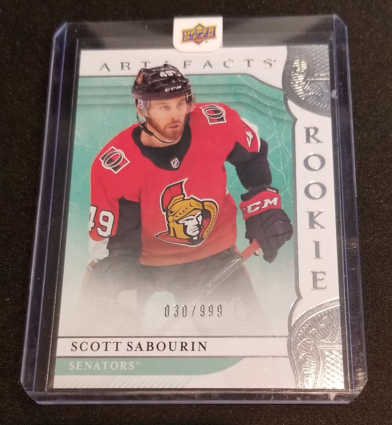 2019 UPPER DECK ARTIFACTS - S. SABOURIN - #RED201 - #'D/999 - RC