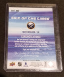 2015 UPPER DECK SP AUTHENTIC - SIGN OF THE TIMES - M. MOULSON -